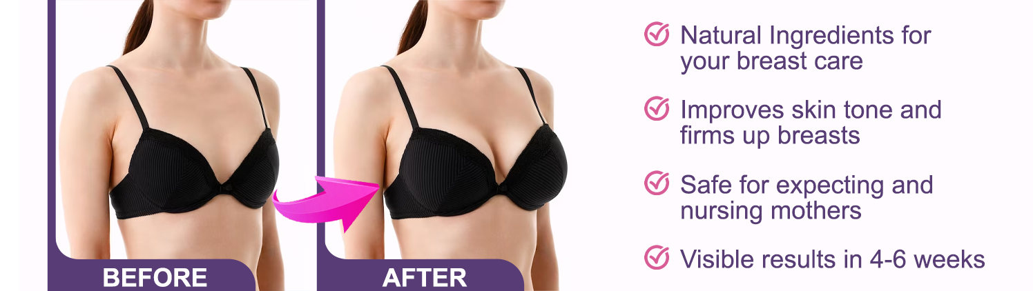 Breast Cream for bigger Breast normal breast size for 30 year old Breast at  Rs 2690/pack, Herbal Products in Haridwar