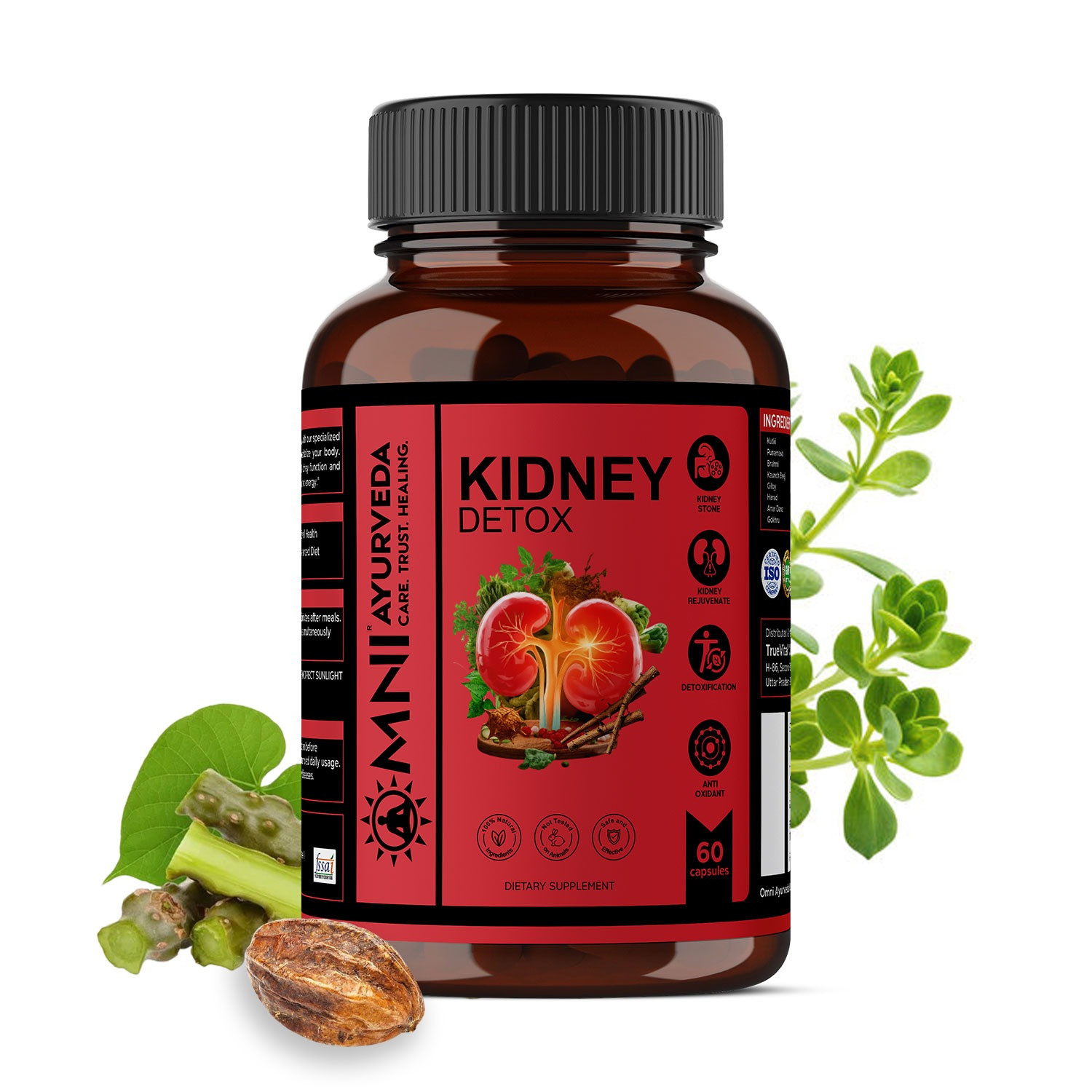 Kidney Detox Capsules– Natural Kidney Cleanse & Urinary Health Support