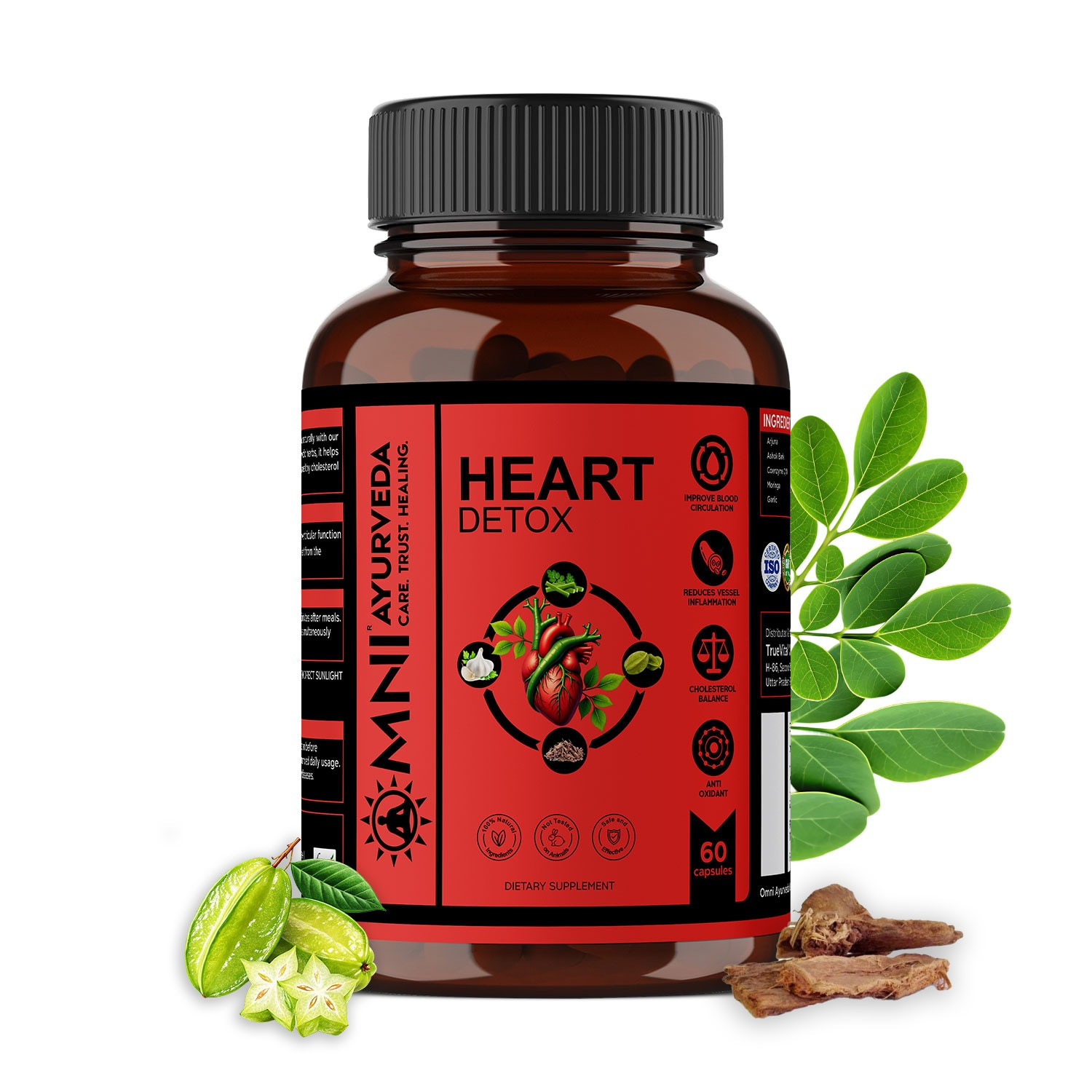 Heart Detox Capsule- Cleanse & Strengthen Your Heart Naturally Herbs